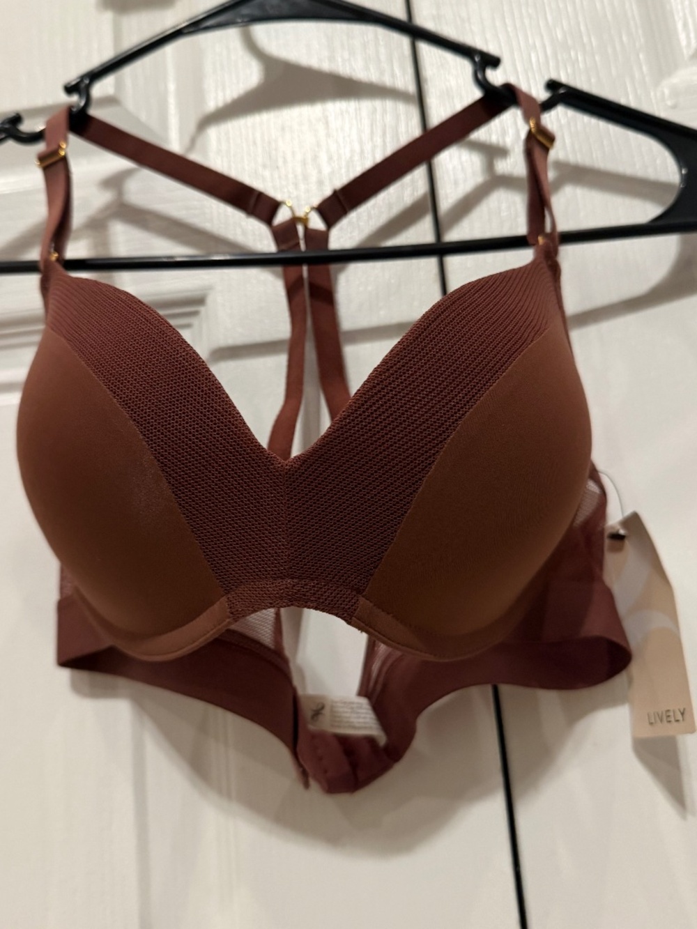 Lively Coffee Bean Bra 36A NWT Adjustable Strap 45620